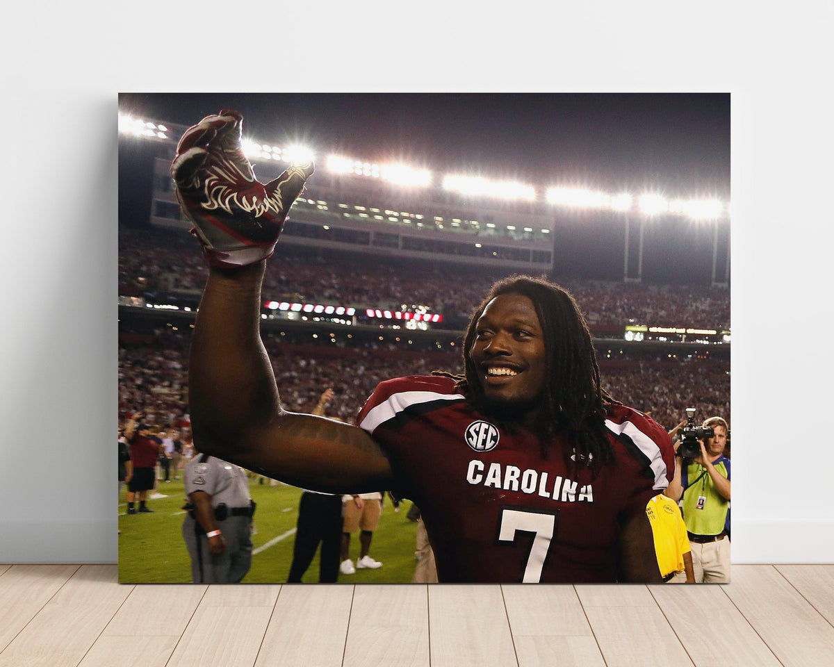 South Carolina Football - Jadeveon Clowney Defensive Takeover 8x10 Unframed Print college football wall art