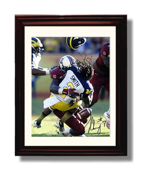 South Carolina Football Jadeveon Clowney The Hit Michigan Impact Play College Football Wall Art 8x10 Beveled Frame wall art print – College Football decor