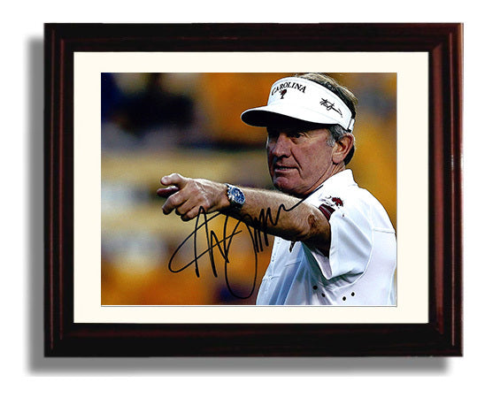 South Carolina Football Steve Spurrier Sideline Authority College Football Wall Art 8x10 Beveled Frame wall art print – College Football decor