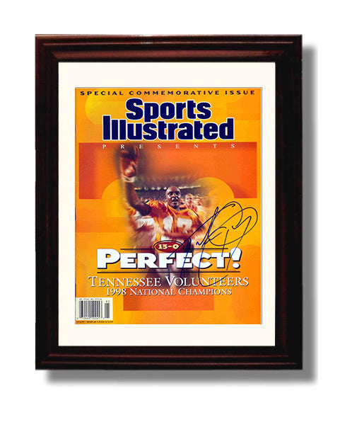 Tennessee Football 1998 National Champions Perfect Season SI Cover College Football Wall Art 8x10 Beveled Frame wall art print – College Football decor