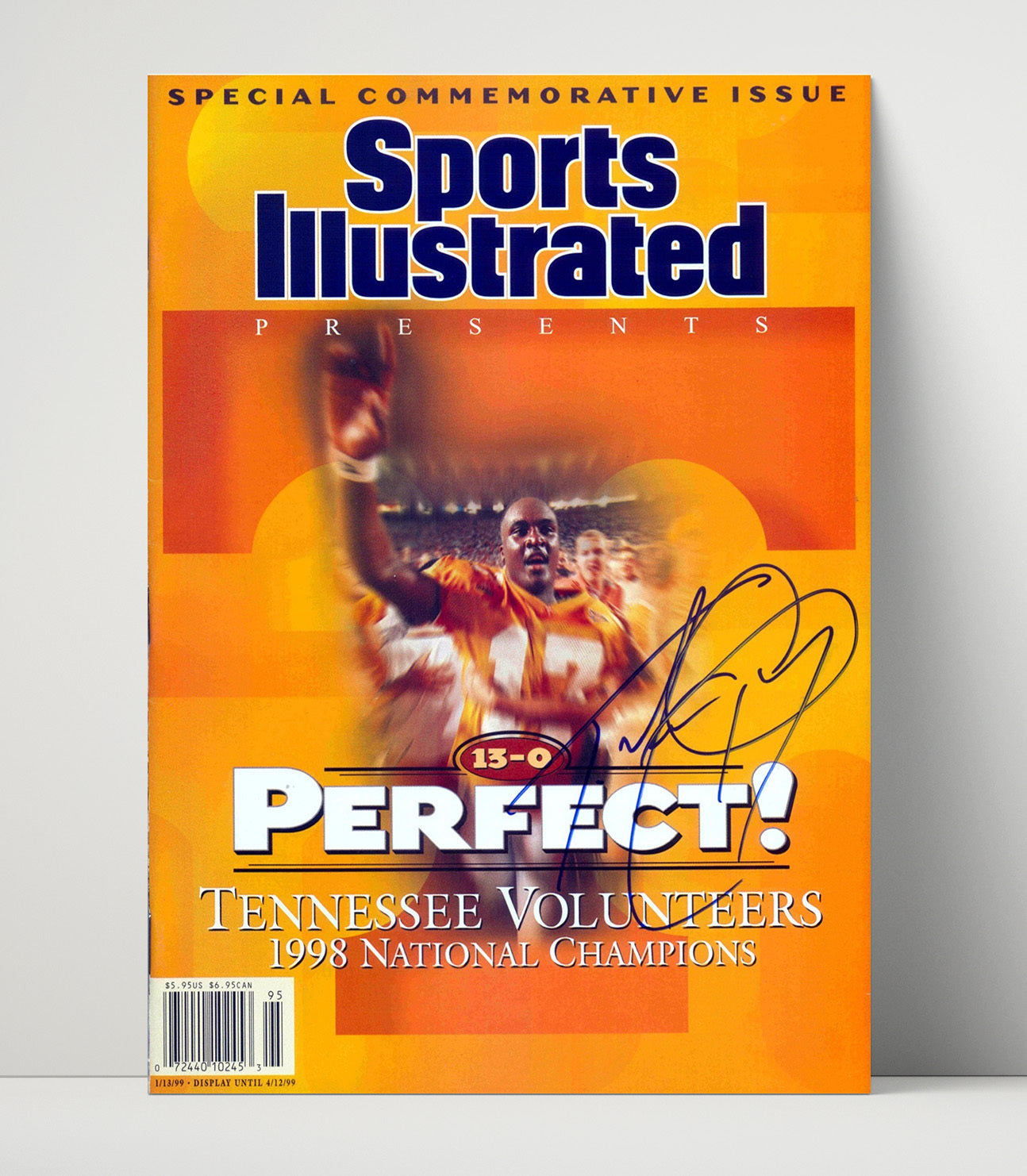 Tennessee Football 1998 National Champions Perfect Season SI Cover College Football Wall Art 16x20 Unframed Print wall art print – College Football decor