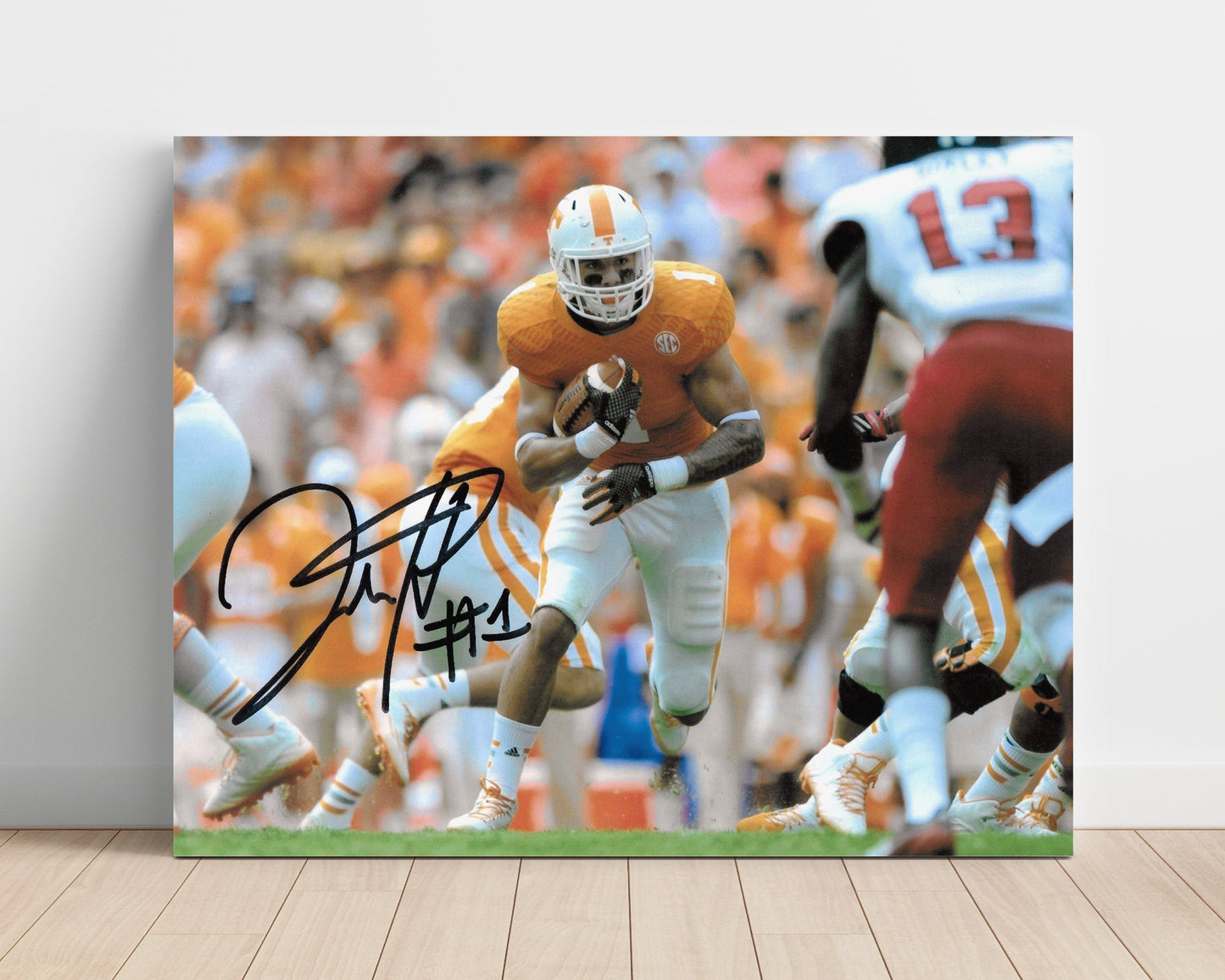Tennessee Football - Jalen Hurd Power Run Breakthrough 8x10 Unframed Print college football wall art