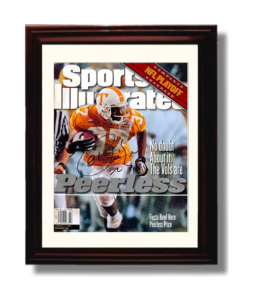 Tennessee Football Peerless Price Fiesta Bowl Hero SI Cover 1999 College Football Wall Art 8x10 Beveled Frame wall art print – College Football decor