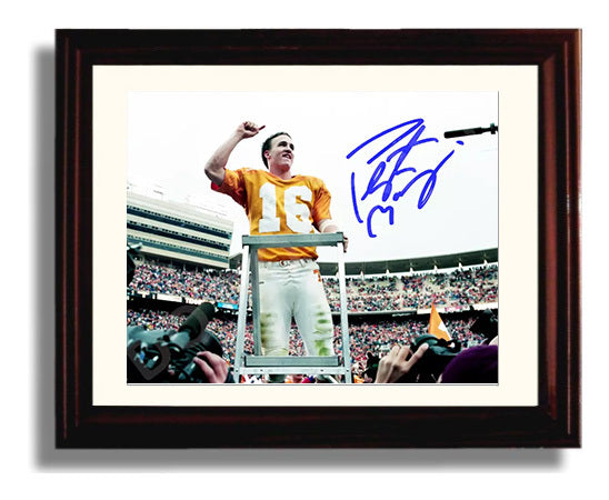 Tennessee Football - Peyton Manning Sideline Maestro Leadership 8x10 Beveled Frame college football wall art