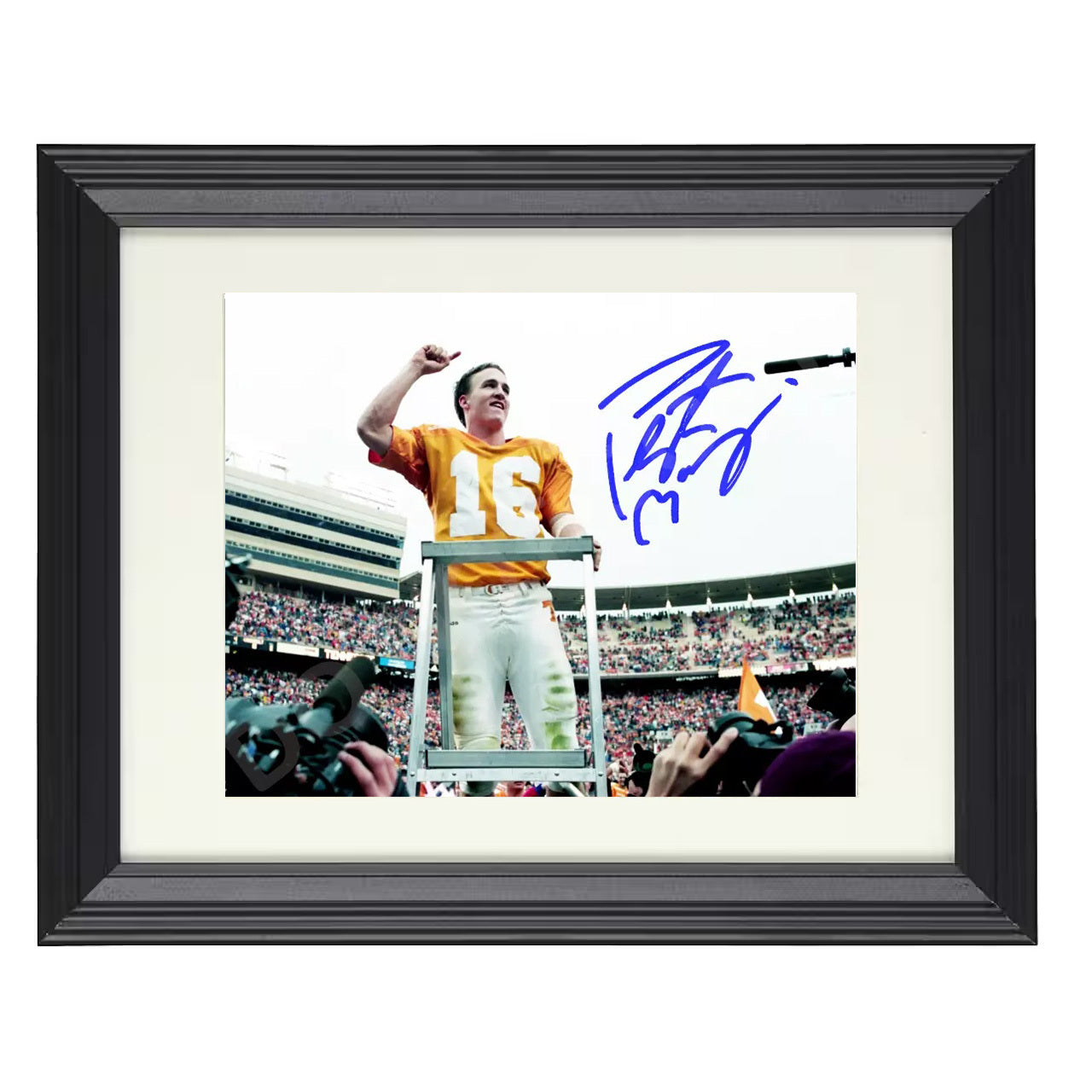 Tennessee Peyton Manning Sideline Maestro Leadership 8x10 black beveled frame college football wall art