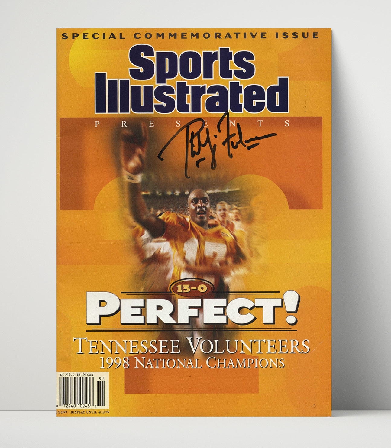 Tennessee Football Phillip Fulmer Perfect Season SI Special 1998 College Football Wall Art 16x20 Unframed Print wall art print – College Football decor