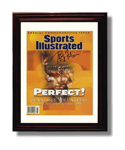 Tennessee Football Phillip Fulmer Perfect Season SI Special 1998 College Football Wall Art 8x10 Beveled Frame wall art print – College Football decor