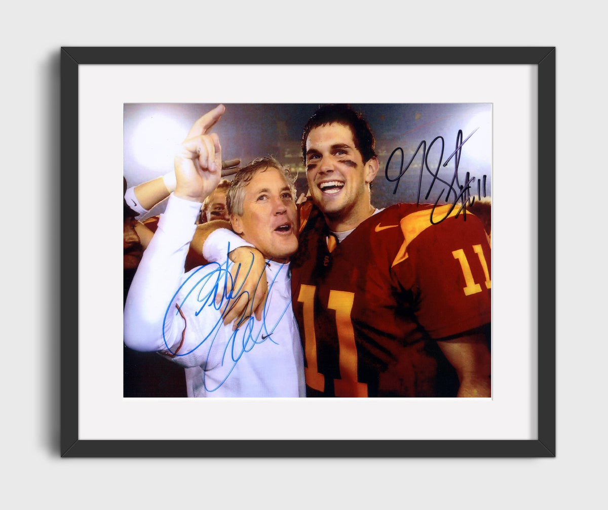 USC Football - Carroll and Leinart Championship Sideline Bond 8x10 Gallery Frame college football wall art