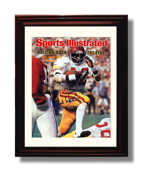 USC Football Charles White Runs Wild Rolling Back Tide 1978 SI Cover College Football Wall Art 8x10 Beveled Frame wall art print – College Football decor