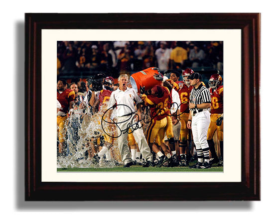USC Football - Pete Carroll Gatorade Celebration Championship Energy 8x10 Beveled Frame college football wall art