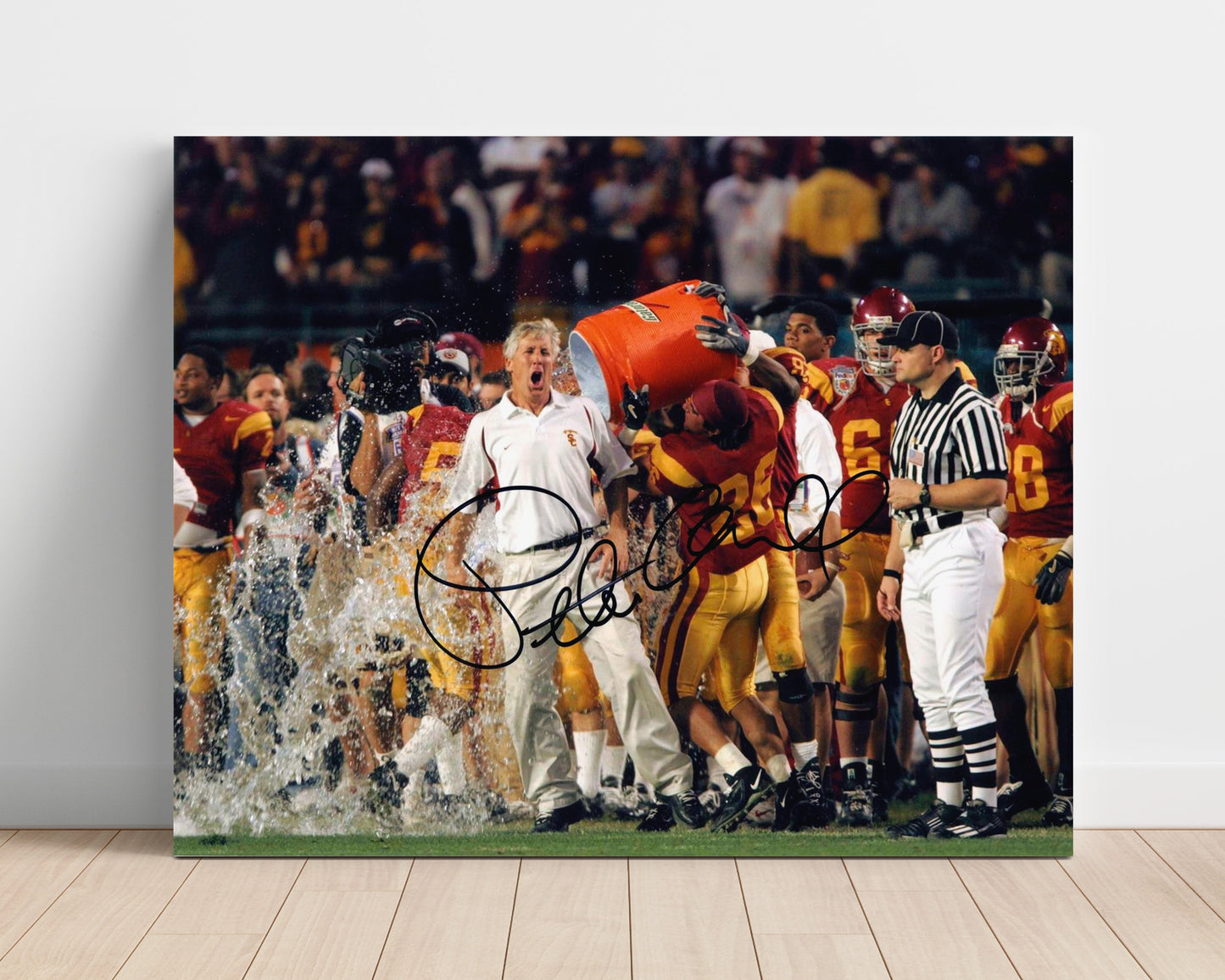 USC Football - Pete Carroll Gatorade Celebration Championship Energy 8x10 Unframed Print college football wall art