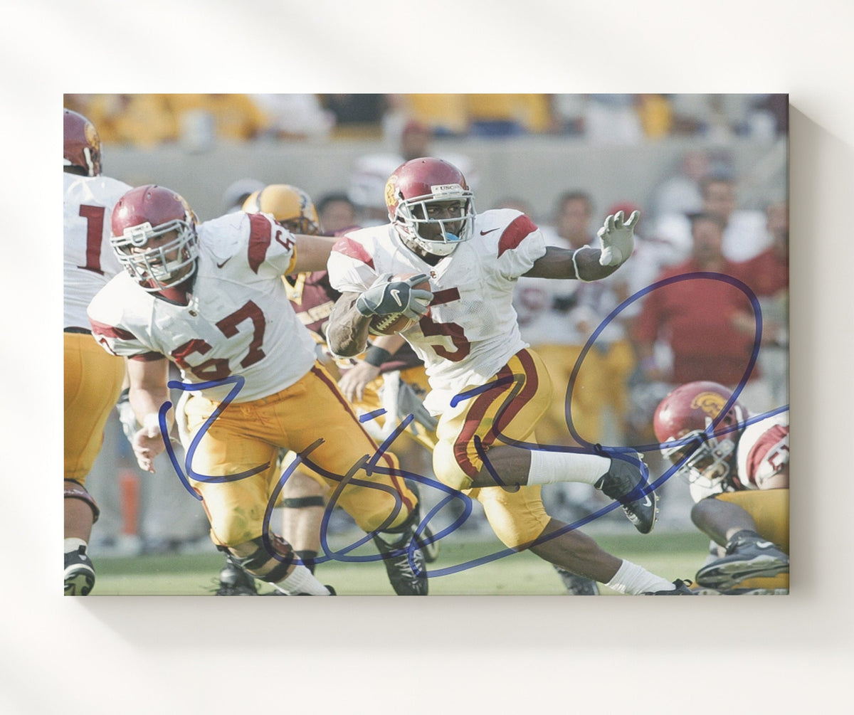 USC Football - Reggie Bush Explosive Open Field Breakaway 8x10 Canvas college football wall art
