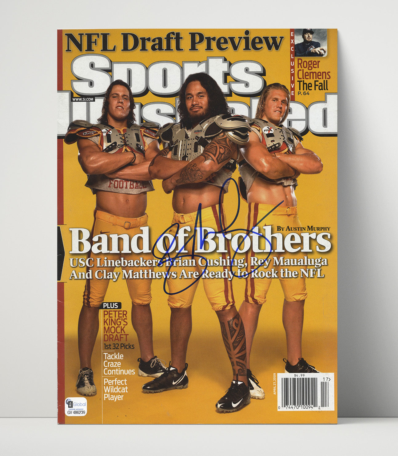 USC Football Rey Maualuga Band of Brothers NFL Draft Power Presence 2009 SI College Football 16x20 Unframed Print wall art print – College Football decor