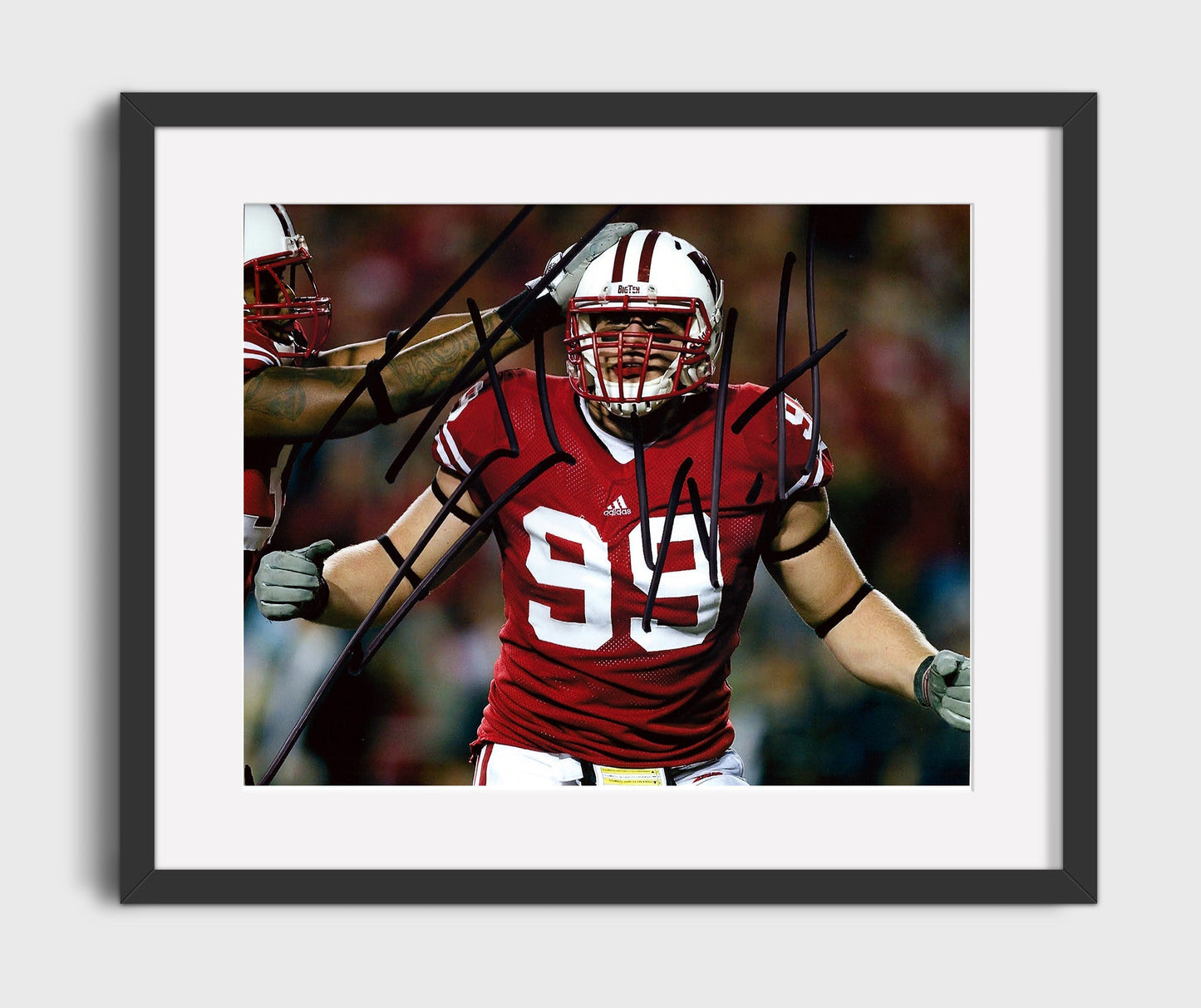 Wisconsin Football - JJ Watt Relentless Defensive Force 8x10 Gallery Frame college football wall art