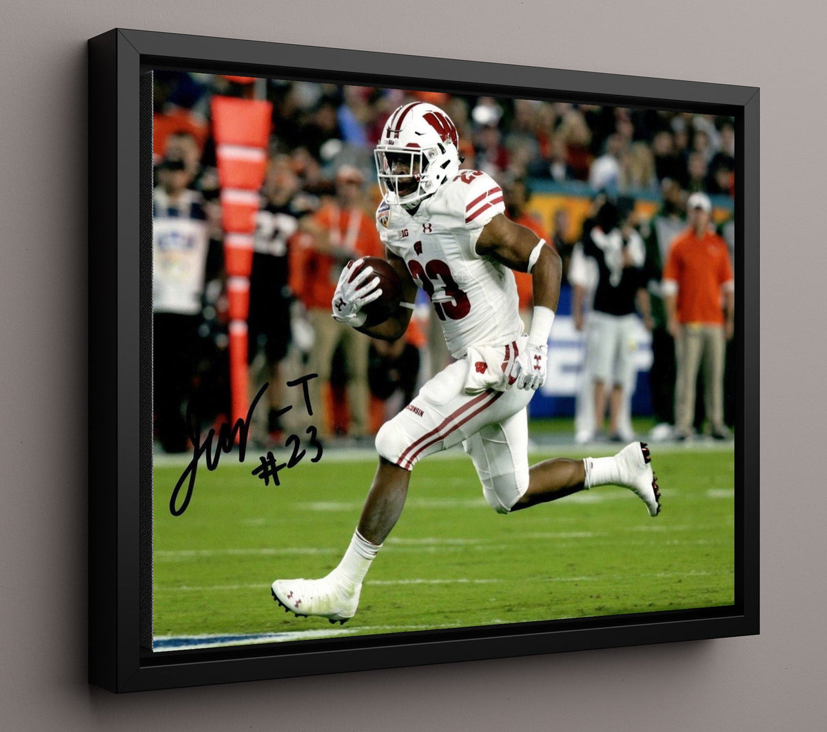 Wisconsin Football - Jonathan Taylor Explosive Breakaway Speed 8x10 Framed Canvas college football wall art