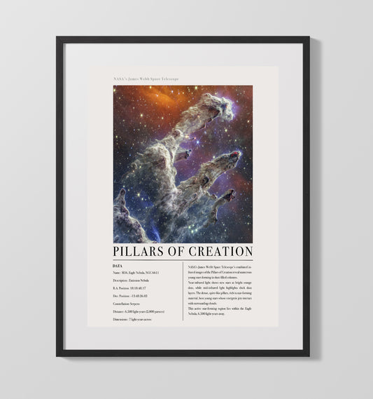 Constellation Print - Chamaeleon - James Webb Telescope Chamaeleon I Molecular Cloud 16x20 16x20 Gallery Framed Artworkd Artwork wall art print – vintage decor