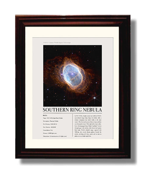 Constellation Print - Hercules - James Webb Telescope Messier 92 Globular Cluste 8x10 Beveled Frame constellation wall art print – Constellation Print decor