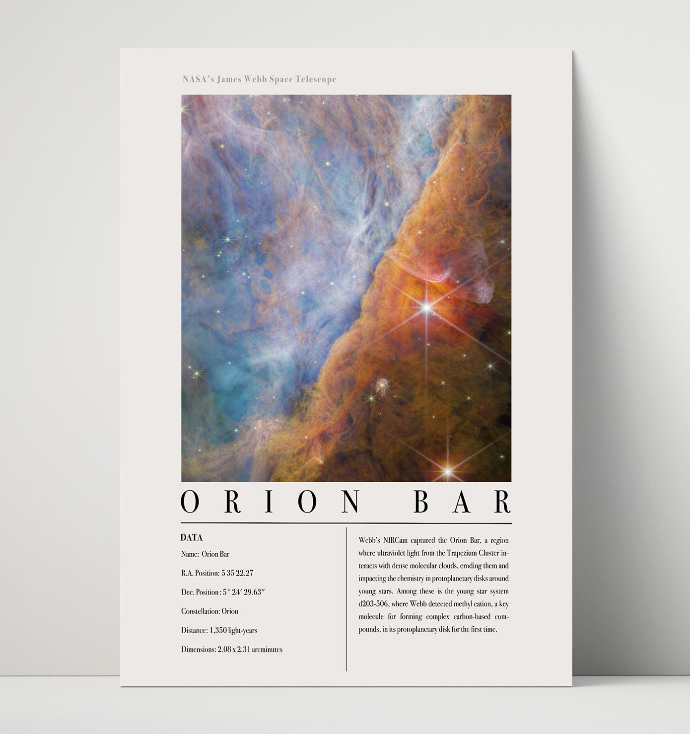 Constellation Print - Hercules - James Webb Telescope Messier 92 Globular Cluste 16x20 Unframed Print constellation wall art print – Constellation Print decor