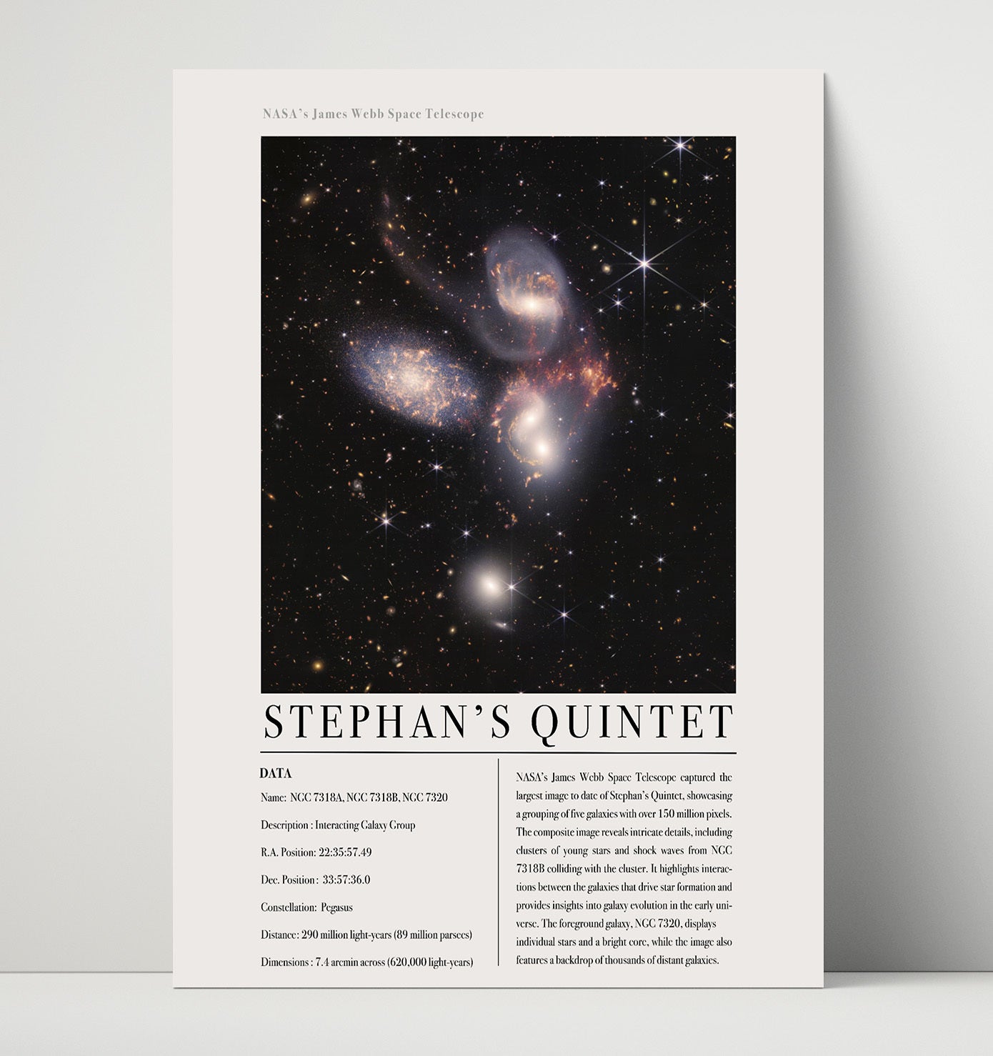 Constellation Print - Sculptor - James Webb Telescope Cartwheel Galaxy 16x20 Unframed Print constellation wall art print – Constellation Print decor