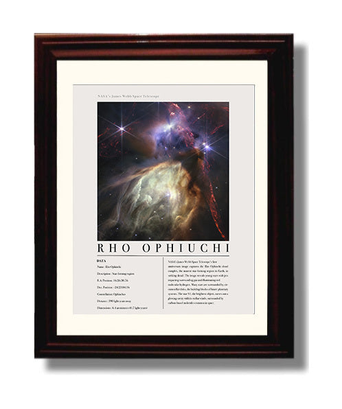 Constellation Print - Vela - James Webb Telescope Herbig - Haro 46 - 47 Protosta 8x10 Beveled Frame constellation wall art print – Constellation Print decor