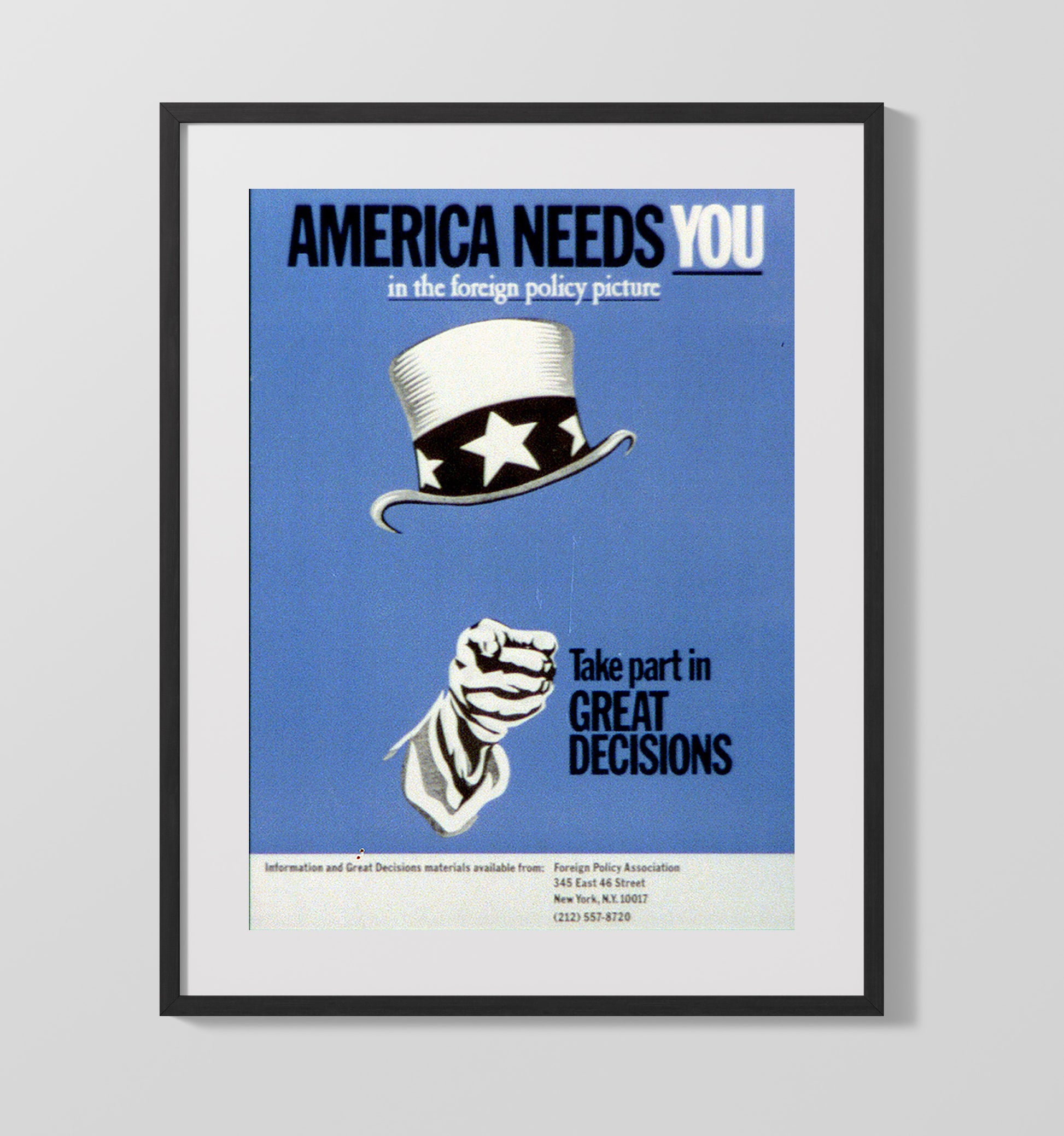 America Needs You Counter Culture Wall Art 16x20 Gallery Frame wall art print