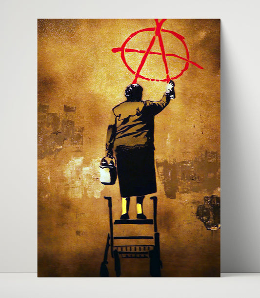 Anarchy Graffiti - Counterculture - 16x20 Unframed Print