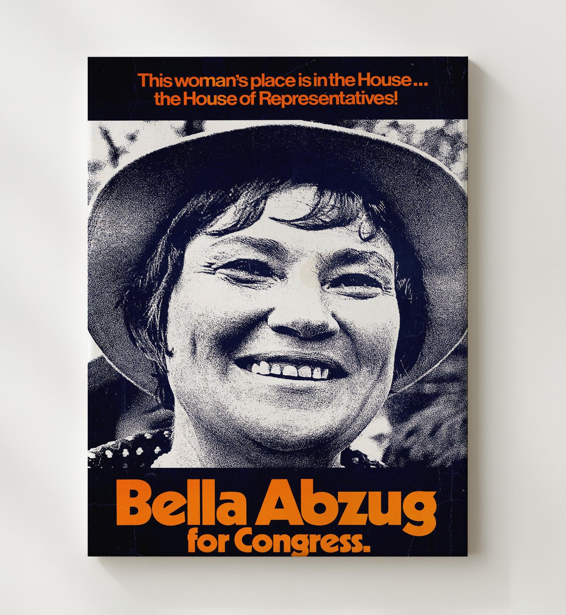 Bella Abzug for Congress Counter Culture Wall Art 20x24 Canvas wall art print