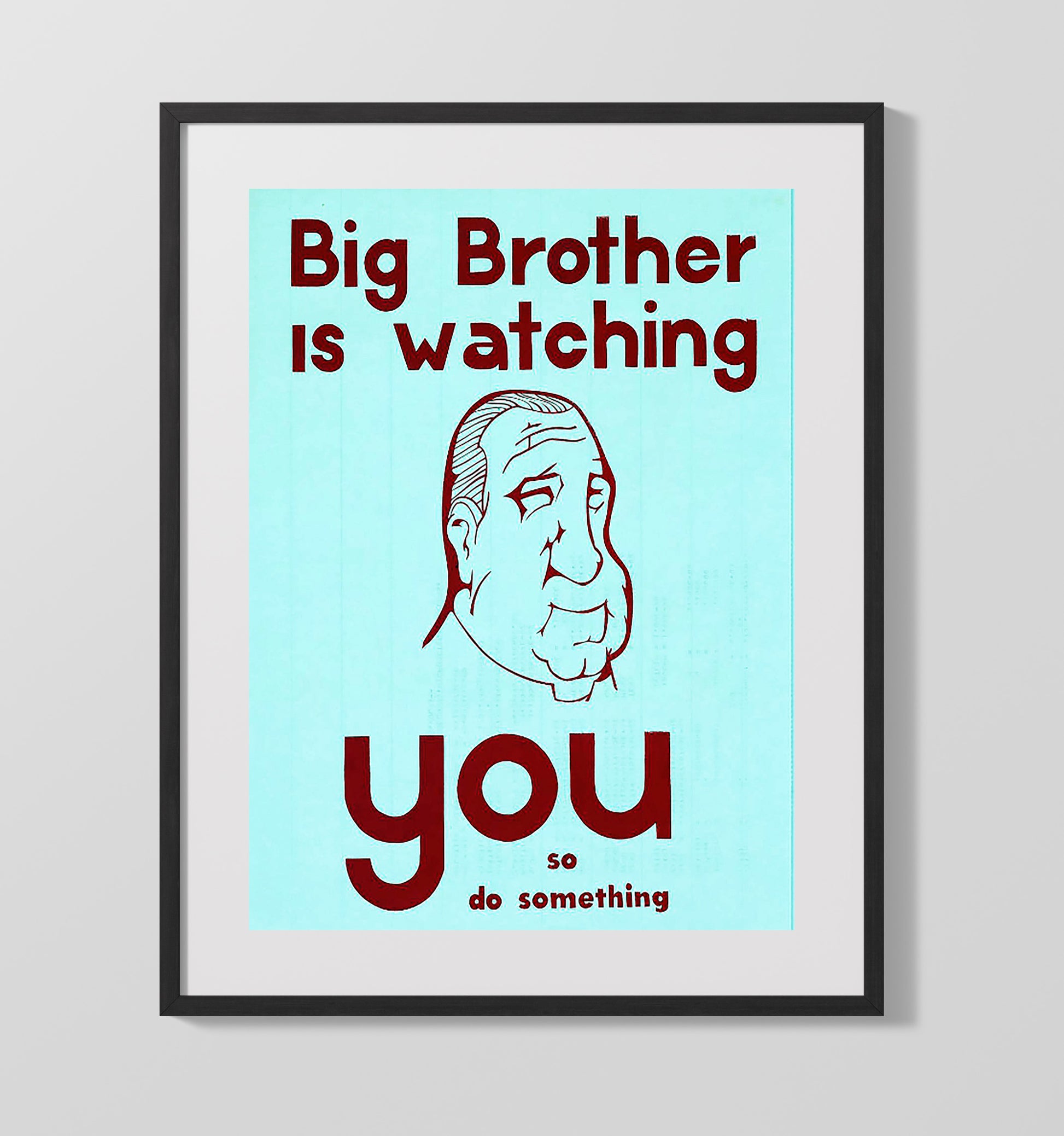 Big Brother Is Watching You Counter Culture Wall Art 16x20 Gallery Frame wall art print