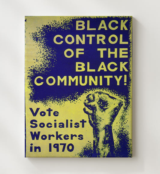 Black Control of the Black Community 8x10 Canvas counterculture wall art