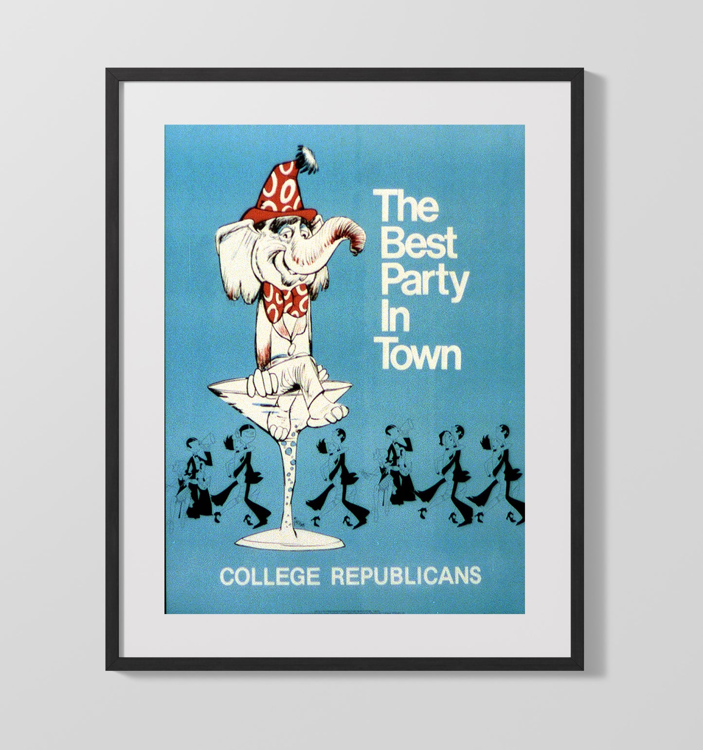 College Republicans - Best Party in Town Counter Culture Wall Art 16x20 Gallery Frame wall art print