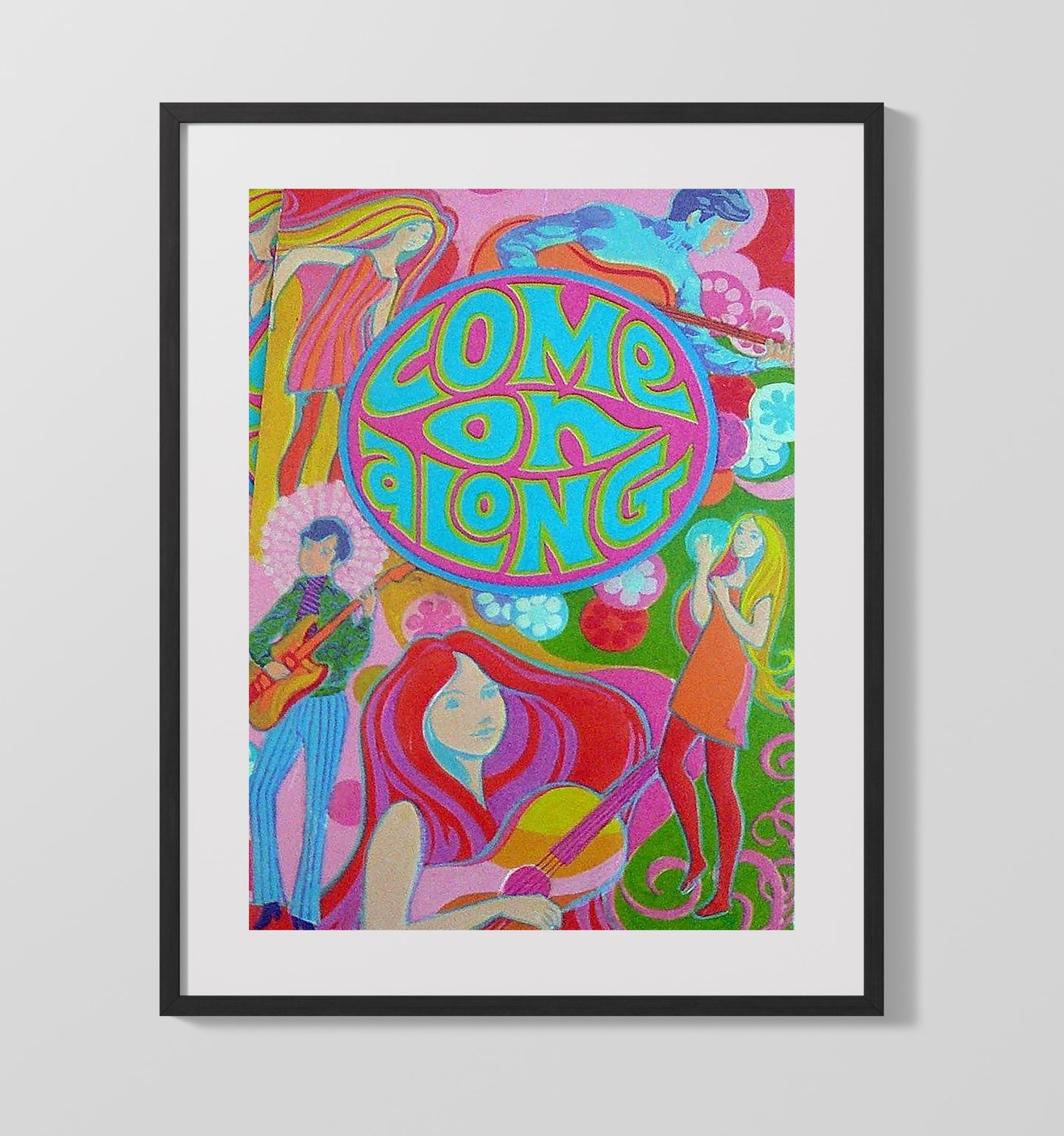 Come on Along Counter Culture Wall Art 16x20 Gallery Frame wall art print