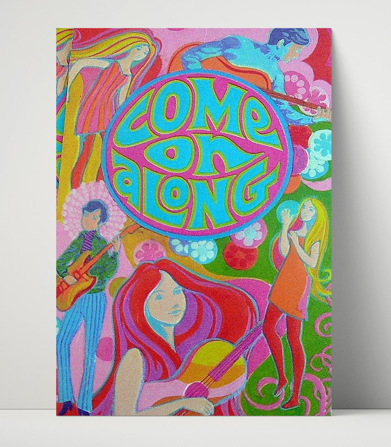 Come on Along Counter Culture Wall Art 16x20 Unframed Print wall art print