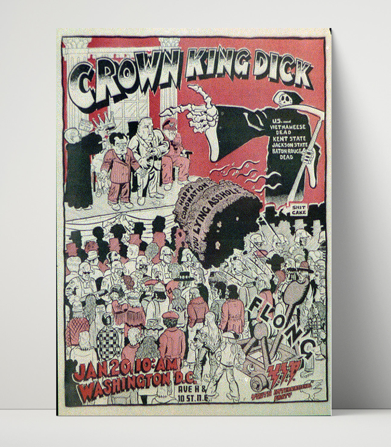 Crown King Dick Counter Culture Wall Art 16x20 Unframed Print wall art print