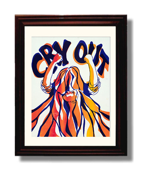 Cry Out Counter Culture Wall Art 8x10 Beveled Frame wall art print