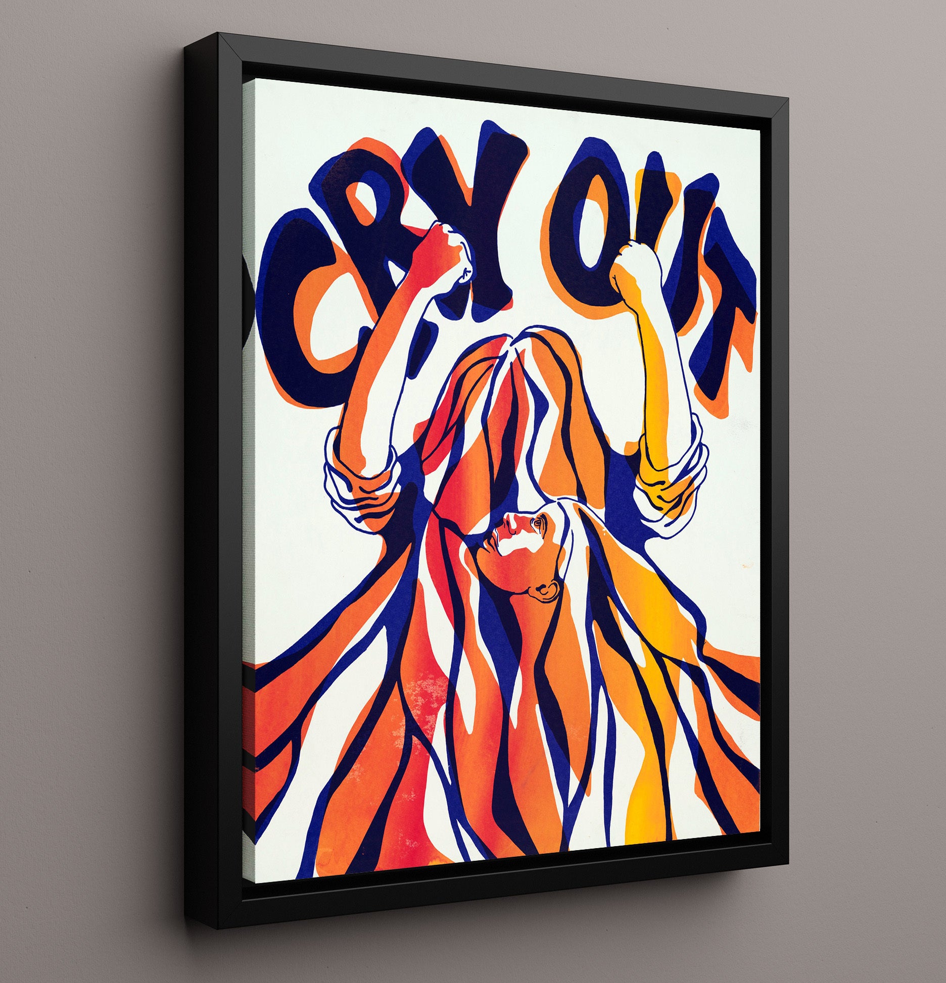 Cry Out Counter Culture Wall Art 16x20 Framed Canvas wall art print