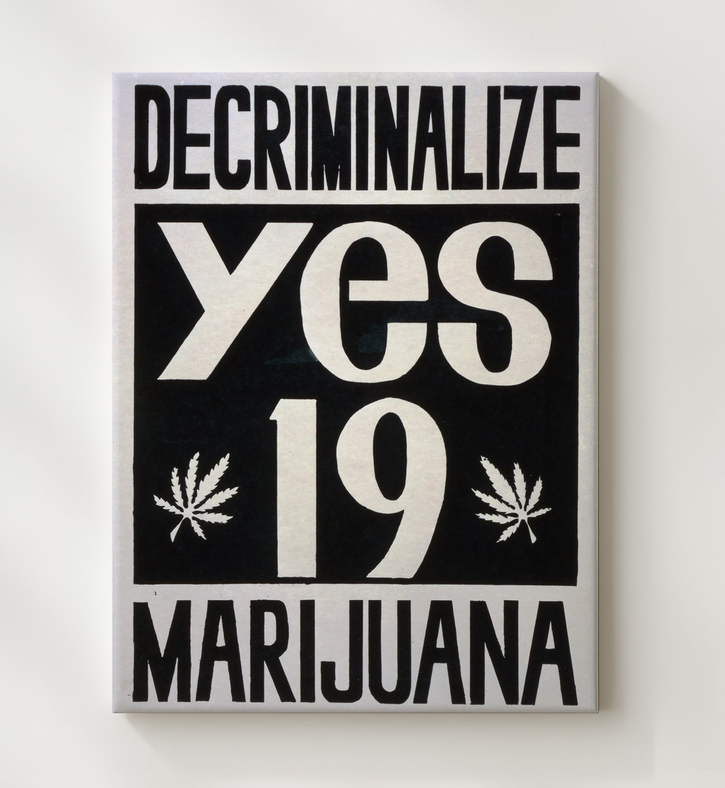 Decriminalize Marijuana Counter Culture Wall Art 20x24 Canvas wall art print