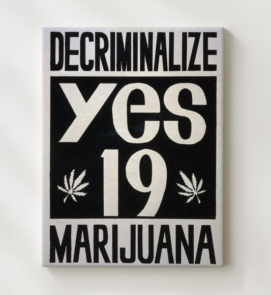 Decriminalize Marijuana 8x10 Canvas counterculture wall art