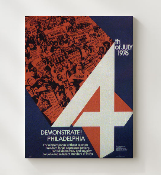 Demonstrate 4 Philadelphia 8x10 Canvas counterculture wall art