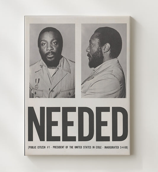 Dick Gregory Needed - President in Exile 1969 8x10 Canvas counterculture wall art