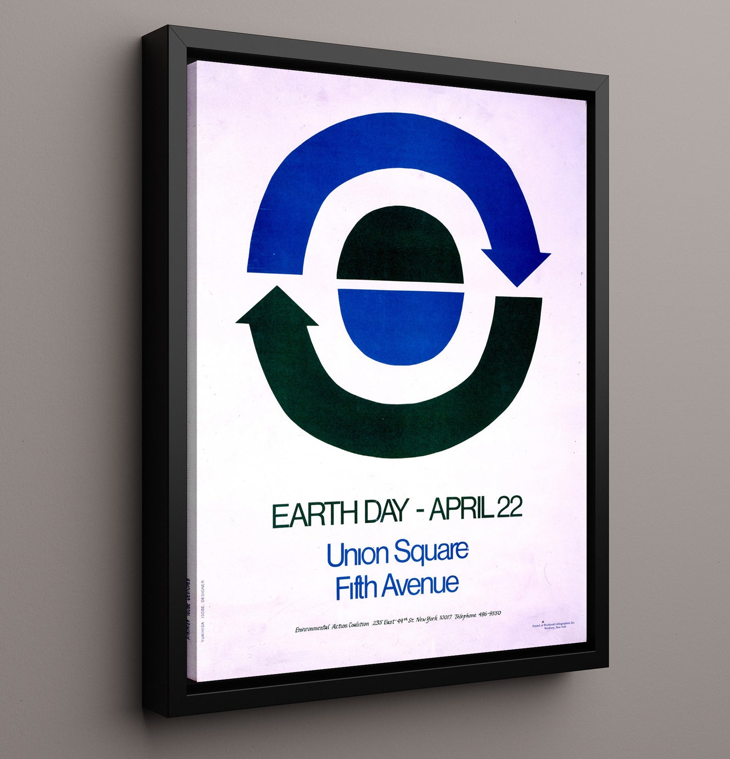 Earth Day April 22 Counter Culture Wall Art 16x20 Framed Canvas wall art print