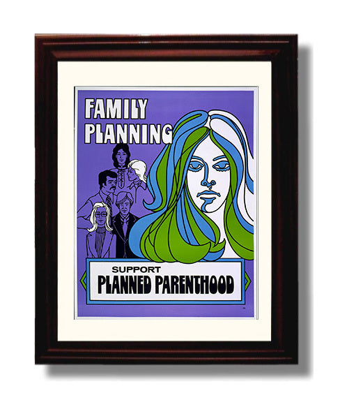 Family Planning Counter Culture Wall Art 8x10 Beveled Frame wall art print