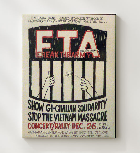 Freak the Army 8x10 Canvas counterculture wall art