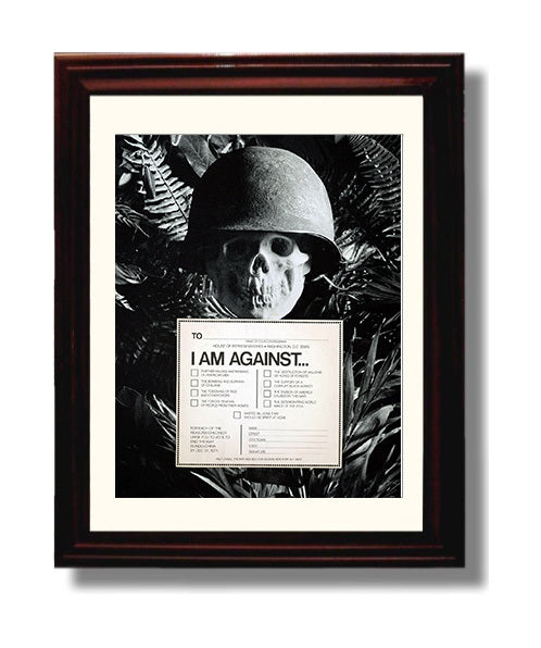 Help Unsell the War Counter Culture Wall Art 8x10 Beveled Frame wall art print