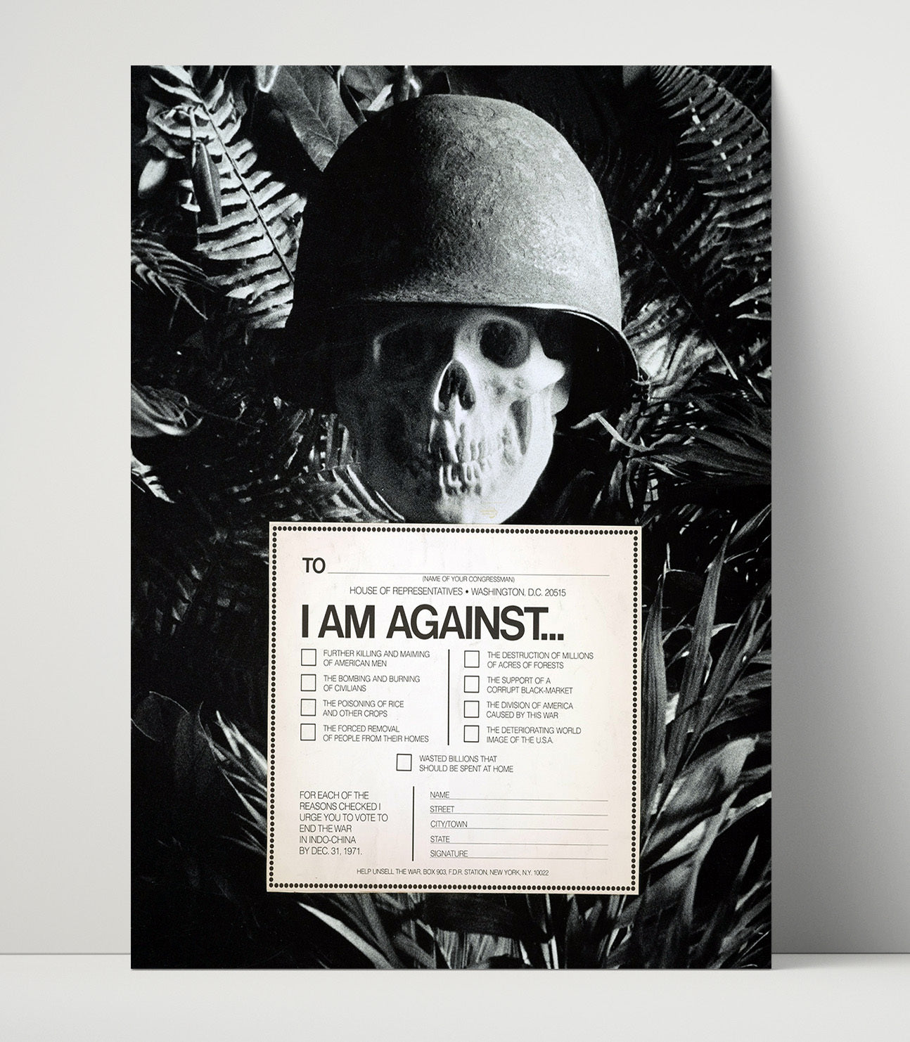 Help Unsell the War Counter Culture Wall Art 16x20 Unframed Print wall art print