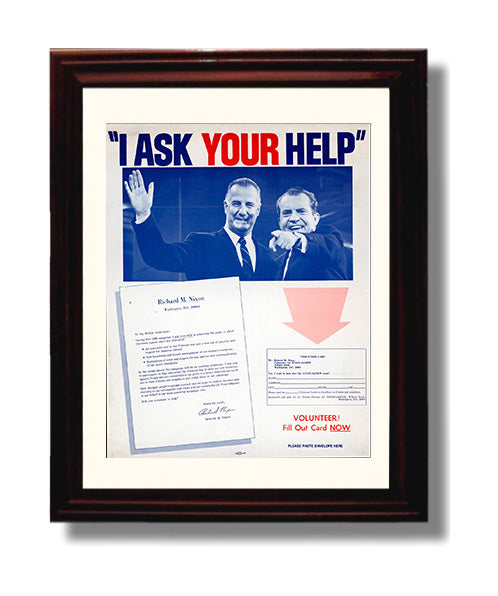 I Ask Your Help Counter Culture Wall Art 8x10 Beveled Frame wall art print