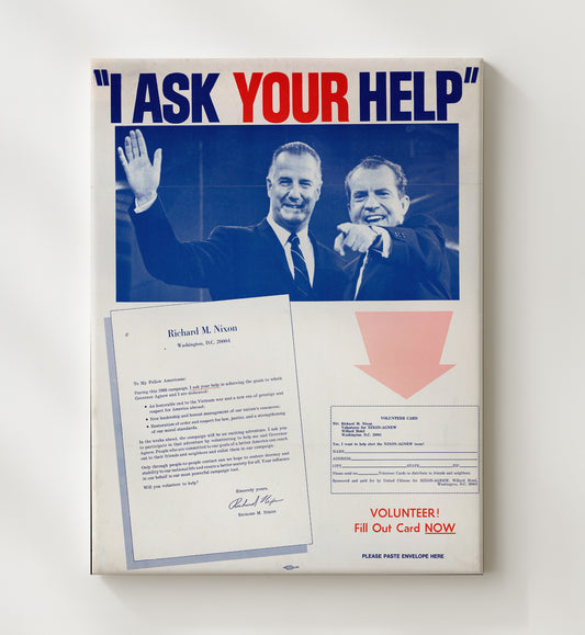 I Ask Your Help 8x10 Canvas counterculture wall art