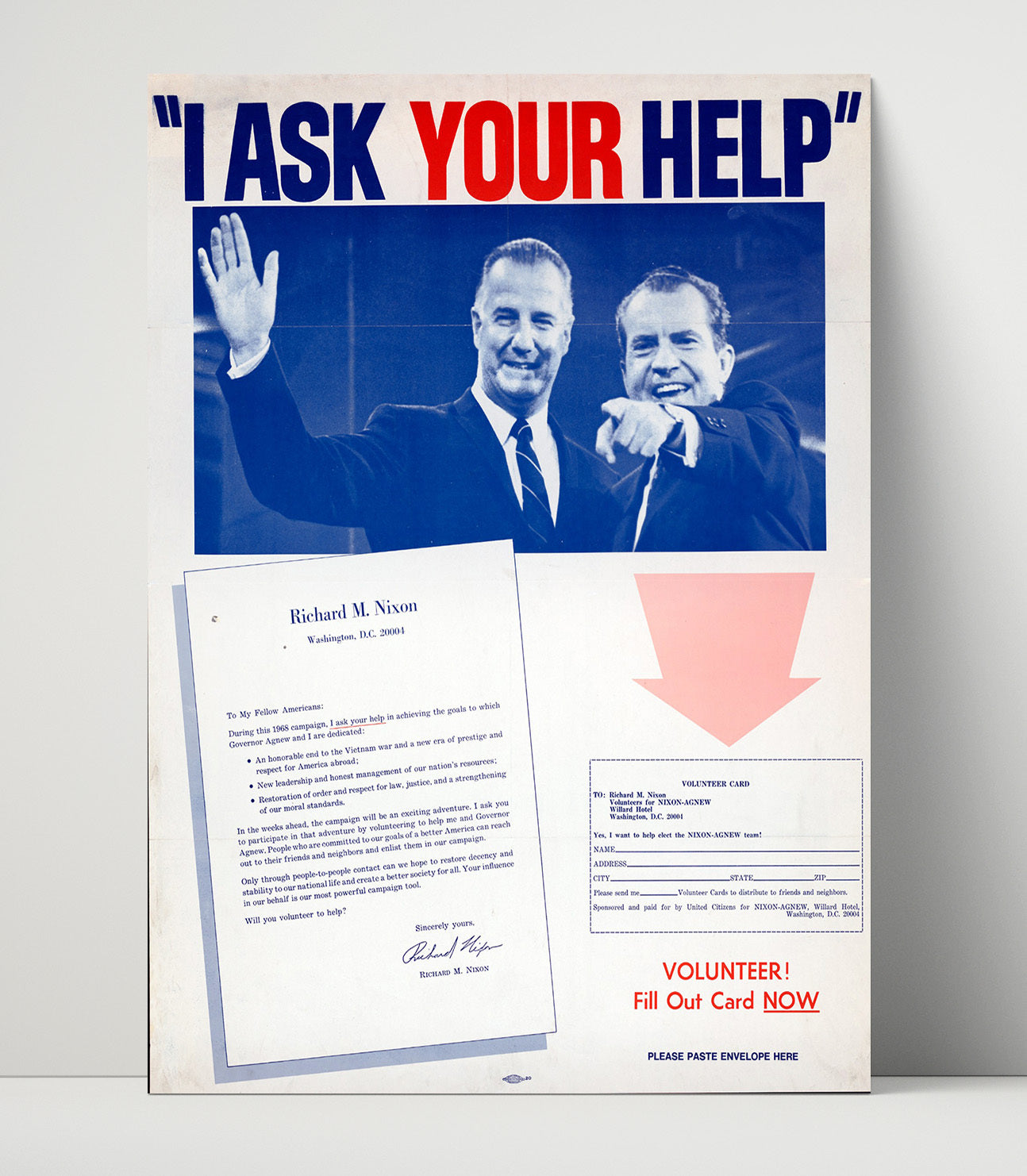 I Ask Your Help Counter Culture Wall Art 16x20 Unframed Print wall art print