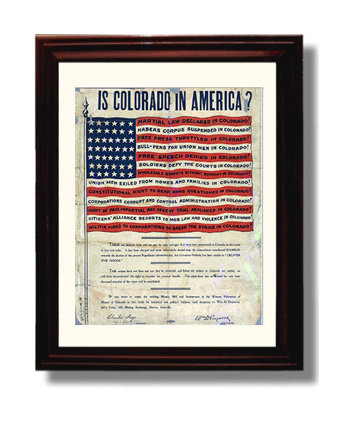 Is Colorado in America Counter Culture Wall Art 8x10 Beveled Frame wall art print
