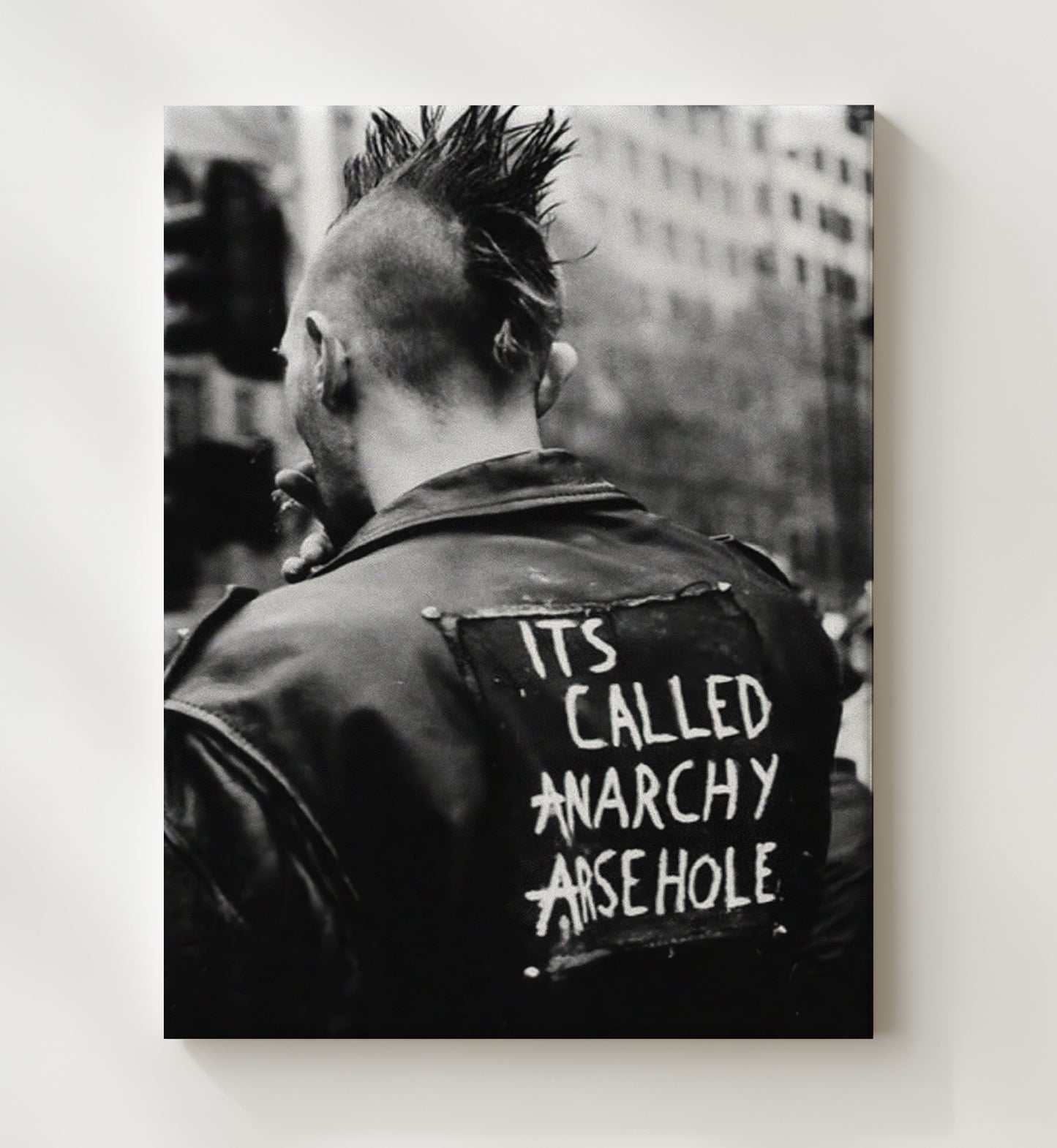 Its Called Anarchy Arsehole Counter Culture Wall Art 20x24 Canvas wall art print