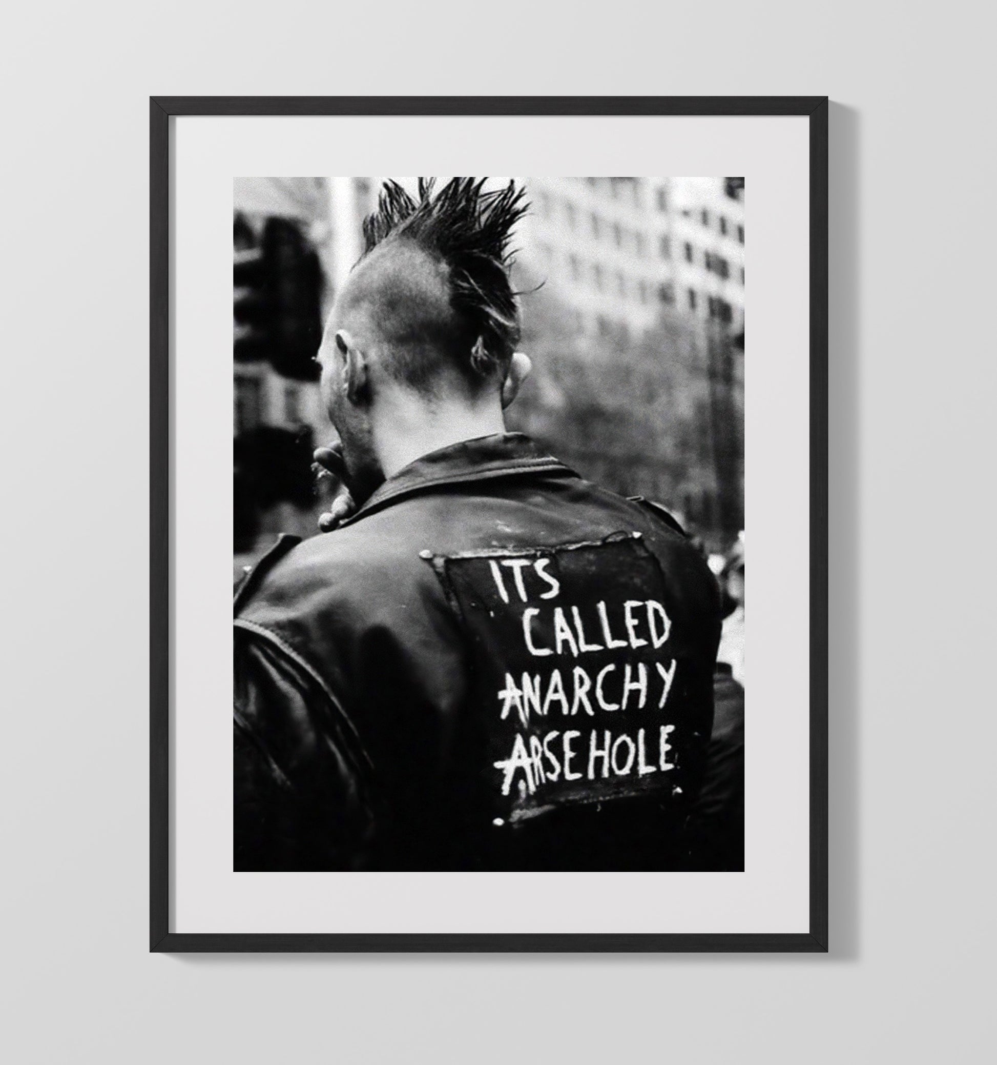 Its Called Anarchy Arsehole Counter Culture Wall Art 16x20 Gallery Frame wall art print